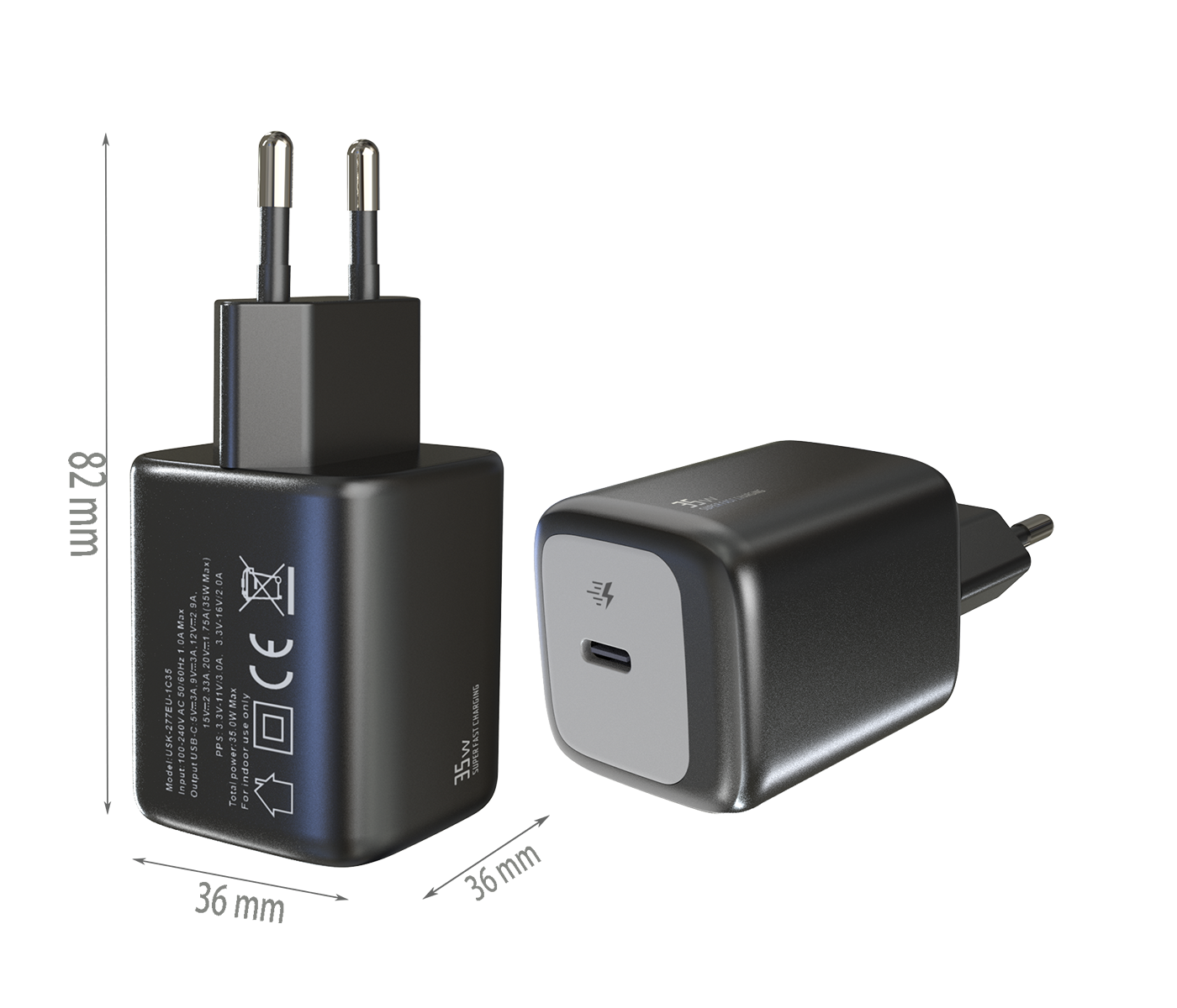 PD35W charger,1*USB-CF Port