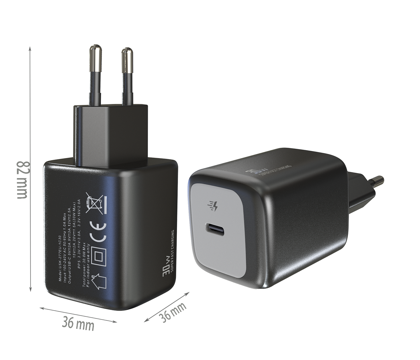 PD30W charger,1*USB-CF Port