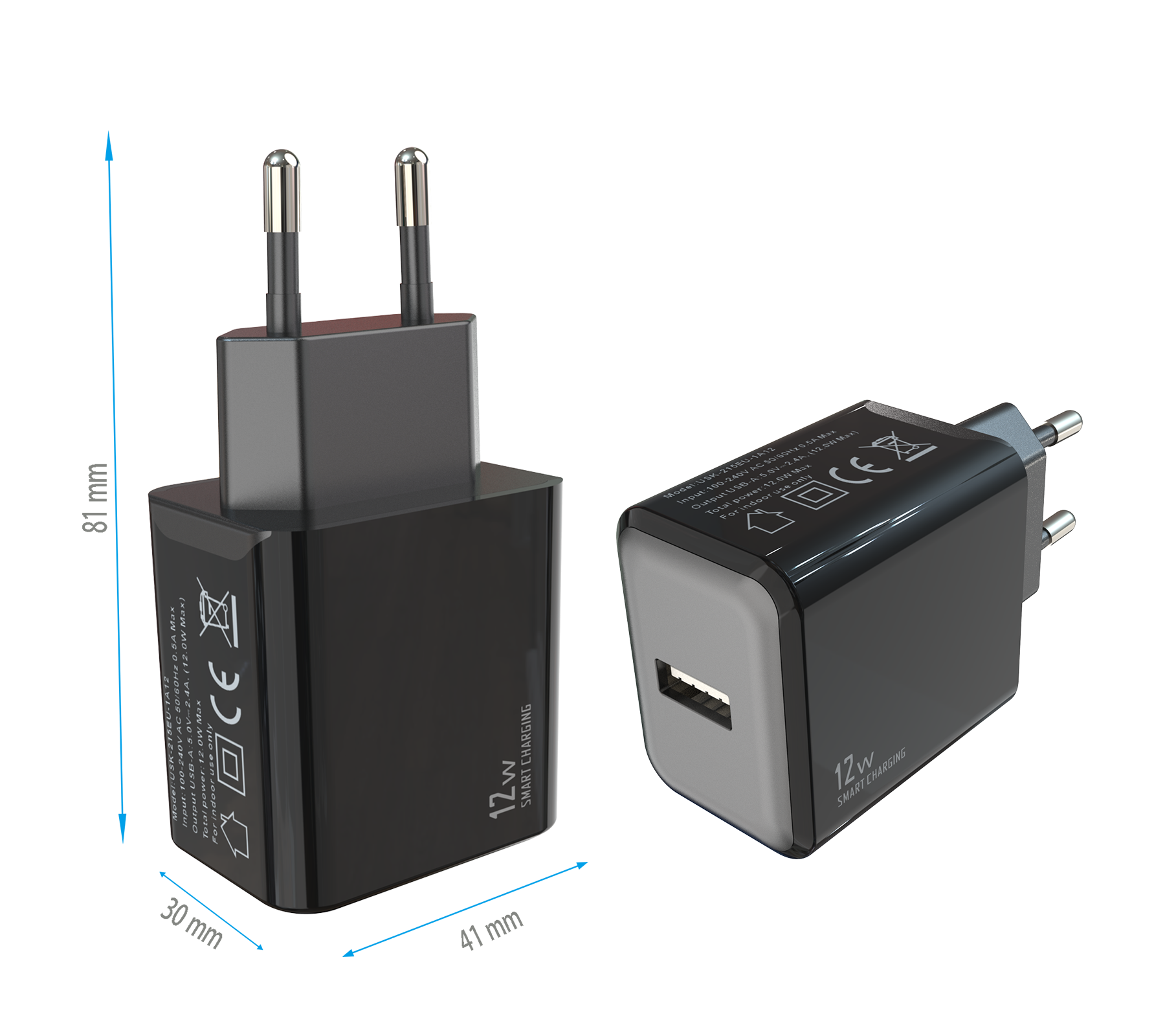 12W charger,1*USB-AF Port