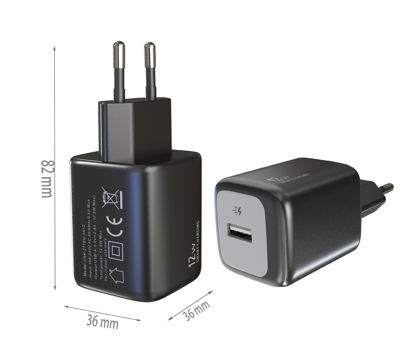 12W charger,1*USB-AF Port