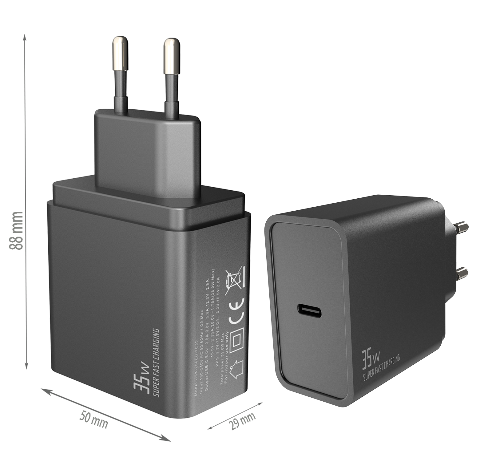 PD35W charger,1*USB-CF Port