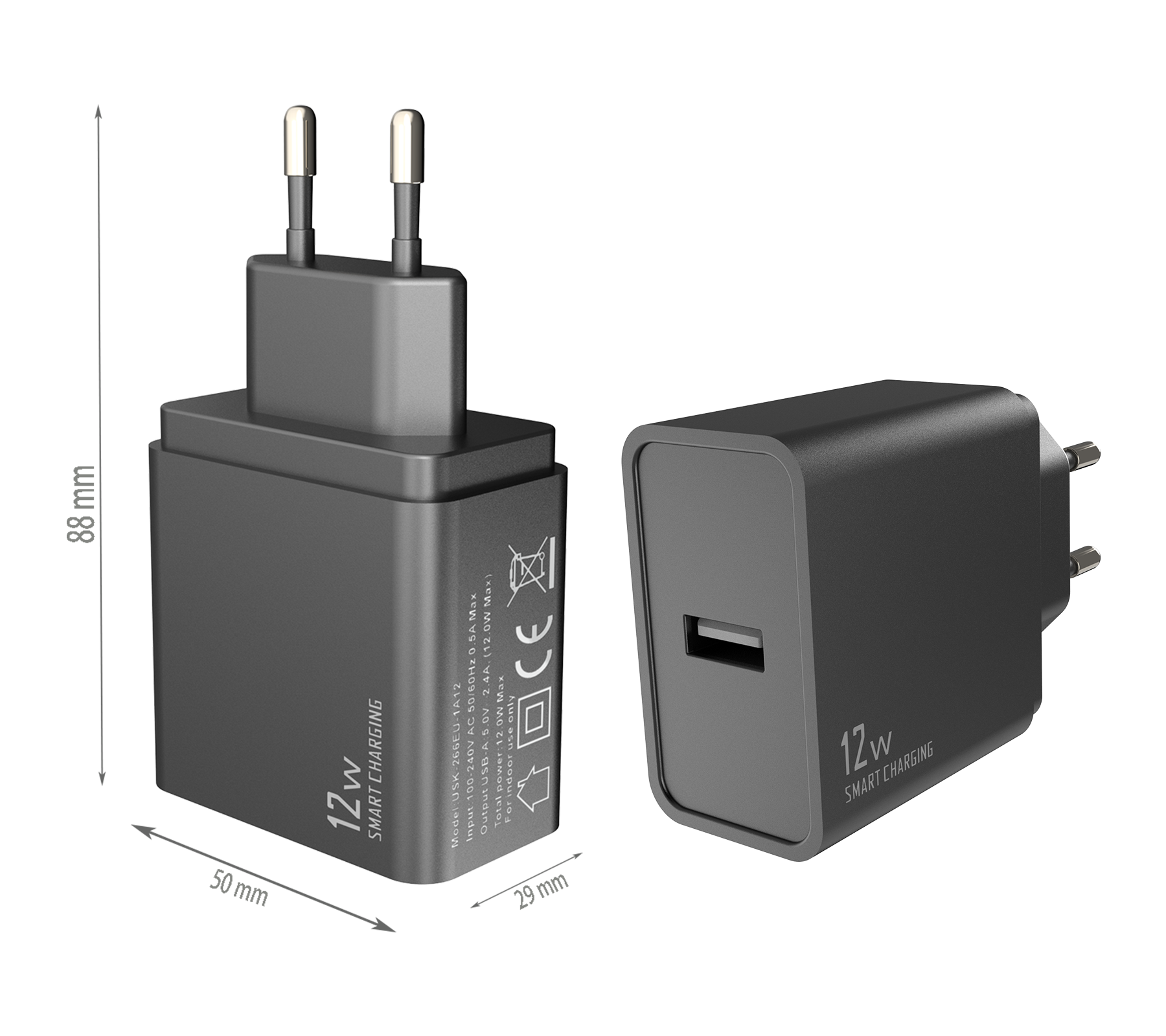 12W charger,1*USB-AF Port