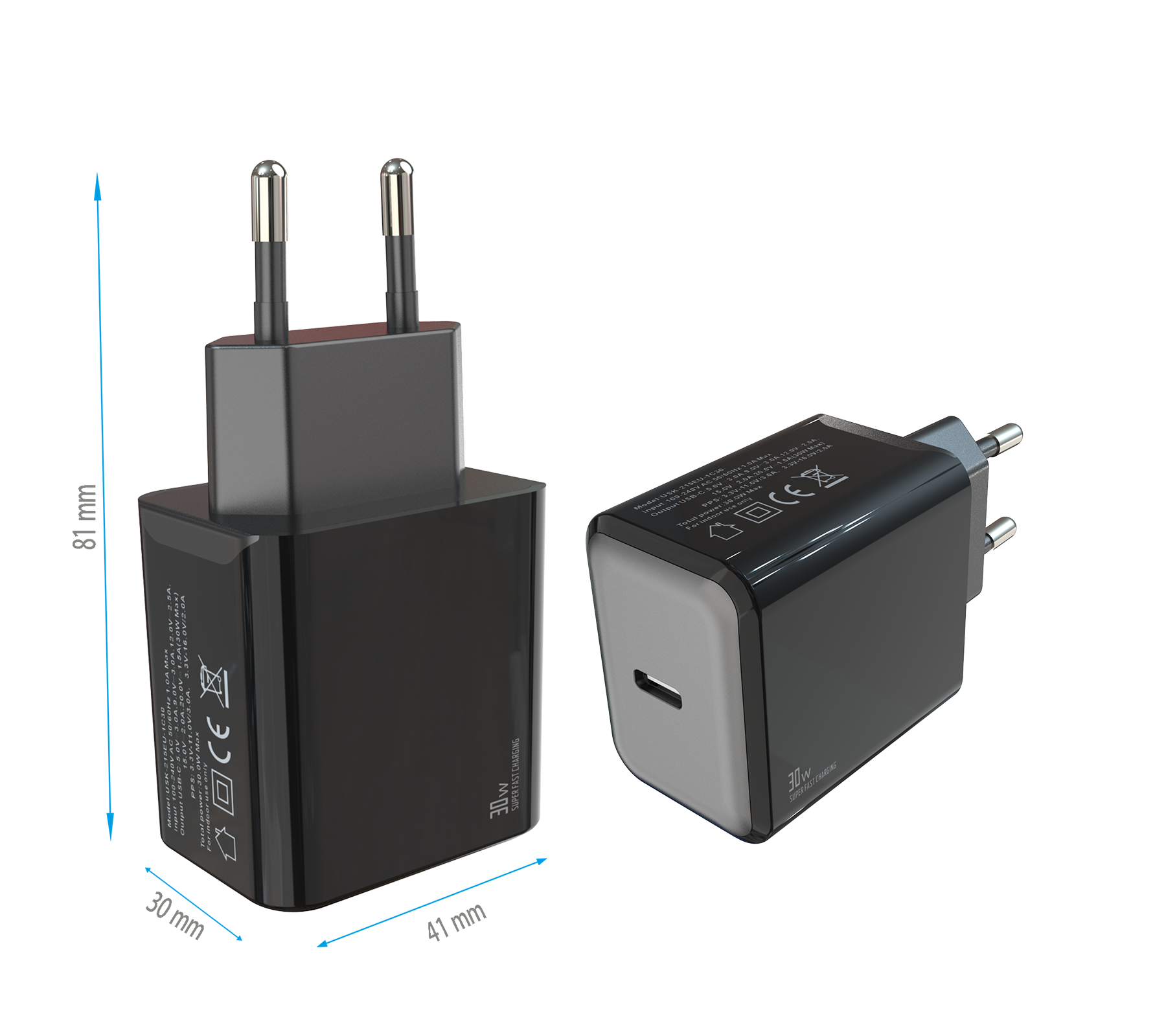 PD30W charger,1*USB-CF Port